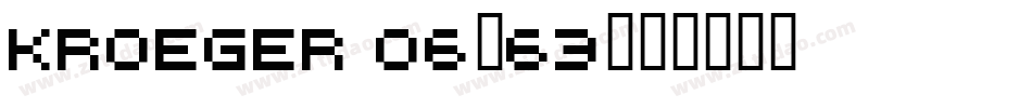 kroeger 06_63字体转换